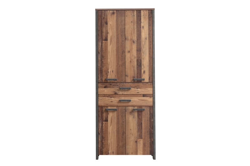 Garderob Trevorton 87x221 cm - Brun/Grå - Förvaring - Garderober & garderobssystem