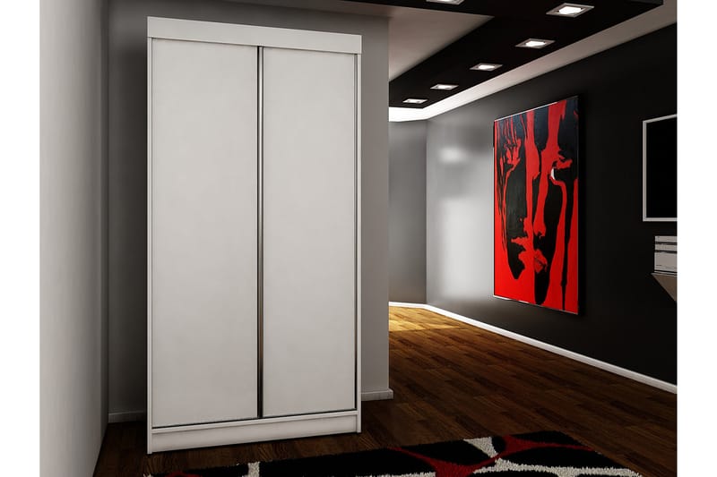 Garderob Trissma LED-belysning Blå 100 cm - Vit - Garderober & garderobssystem - Garderobsskåp