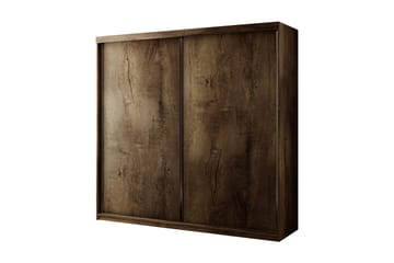 Garderob Trissma LED-belysning Blå 200 cm - Mörk Ask - Förvaring - Garderober & garderobssystem