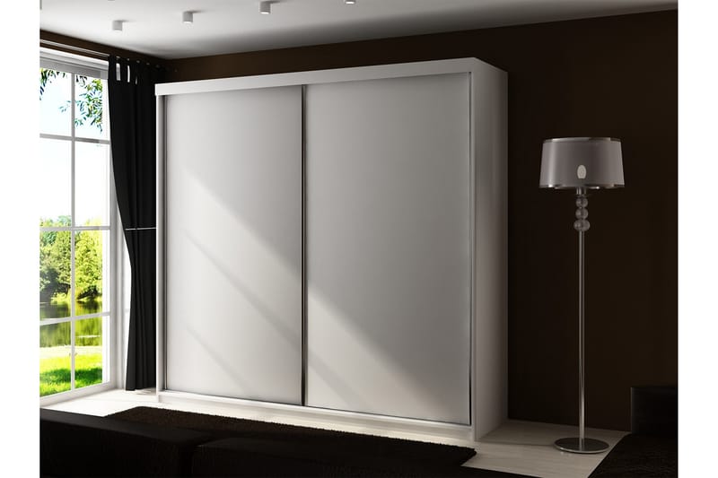 Garderob Trissma LED-belysning Blå 200 cm - Vit - Garderober & garderobssystem - Garderobsskåp