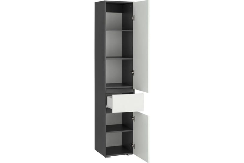 Garderob utan spegel Hudnall Garderob 38x35 cm Hög Natur,Antracit - Förvaring - Garderober & garderobssystem