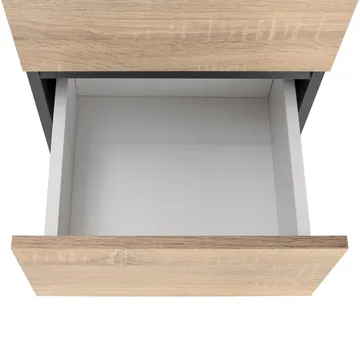 Garderob utan spegel Hudnall Garderob 38x35 cm Hög Natur,Antracit - Förvaring - Garderober & garderobssystem