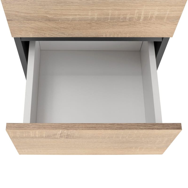 Garderob utan spegel Hudnall Garderob 38x35 cm Hög Natur,Antracit - Förvaring - Garderober & garderobssystem