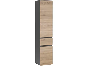 Garderob utan spegel Hudnall Garderob 38x35 cm Hög Natur,Antracit - Förvaring - Garderober & garderobssystem