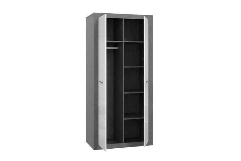 Garderob Uzunkop 54x92 cm - Grå/Vit - Förvaring - Garderober & garderobssystem