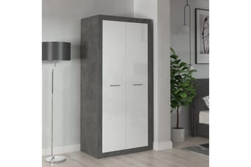 Garderob Uzunkop 54x92 cm - Grå/Vit - Förvaring - Garderober & garderobssystem