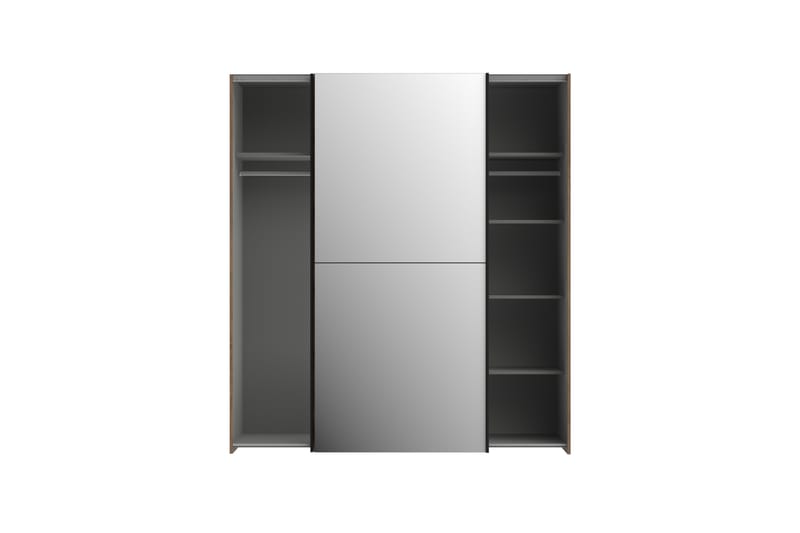 Garderob Velingrad 62x171 cm - Brun/Svart - Förvaring - Garderober & garderobssystem
