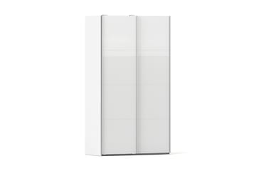 Garderob Verona 122 cm 2 Högglansdörrar 2 Hyllor Vit - Tvilum - Förvaring - Garderober & garderobssystem