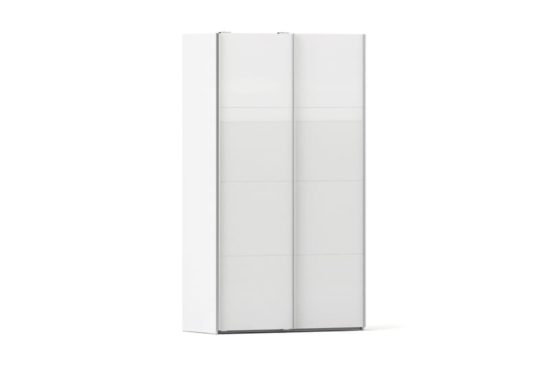 Garderob Verona 122 cm 2 Högglansdörrar 2 Hyllor Vit - Tvilum - Förvaring - Garderober & garderobssystem