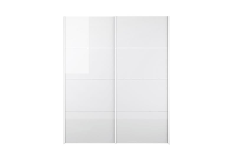 Garderob Verona 182 cm 2 Högglansdörrar 2 Hyllor Vit - Tvilum - Förvaring - Garderober & garderobssystem