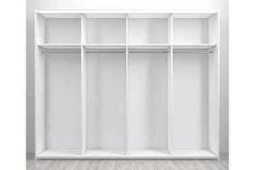 Garderob Verona 242 cm 2 Skjutdörrar 4 Hyllor 4 Stänger Beig - Tvilum - Förvaring - Garderober & garderobssystem