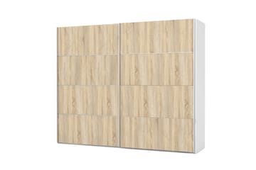 Garderob Verona 242 cm 2 Skjutdörrar 4 Hyllor 4 Stänger Beig - Tvilum - Förvaring - Garderober & garderobssystem