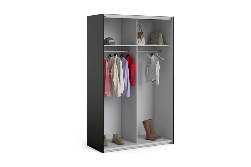 Garderob Verona Svart - Tvilum - Garderober & garderobssystem - Garderobsskåp