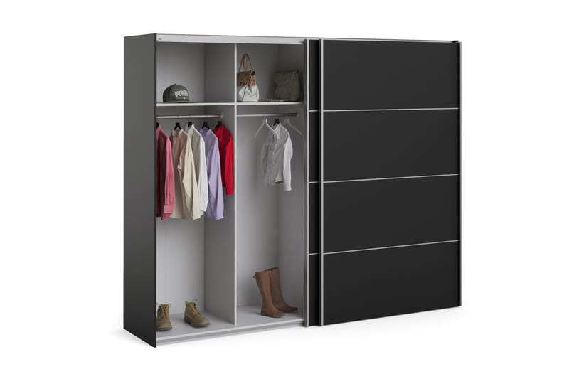 Garderob Verona Svart - Tvilum - Garderober & garderobssystem