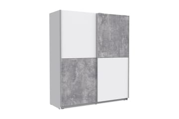 Garderob Villemaire 170x191 cm - Grå - Förvaring - Garderober & garderobssystem