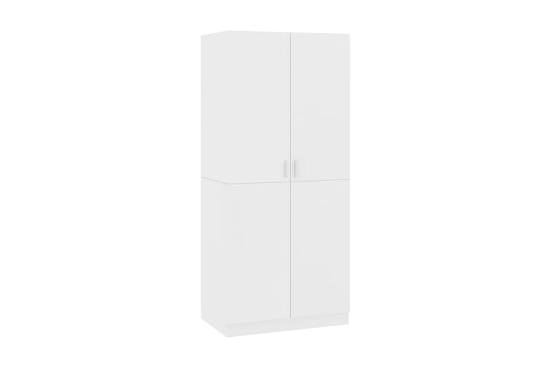 Garderob vit 80x52x180 cm spånskiva - Vit - Garderober & garderobssystem - Garderobsskåp