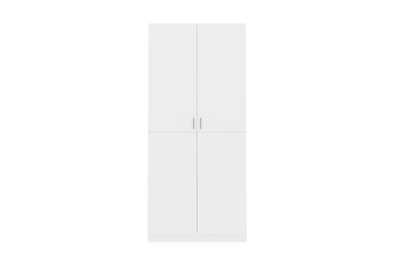 Garderob vit högglans 90x52x200 cm spånskiva - Vit - Garderober & garderobssystem - Garderobsskåp