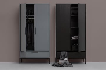 Garderob Wanberg 180 - Svart - Förvaring - Garderober & garderobssystem