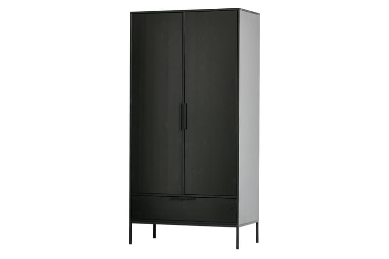 Garderob Wanberg 180 - Svart - Förvaring - Garderober & garderobssystem