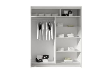 Garderob West 150x58x200 cm - Vit - Förvaring - Garderober & garderobssystem
