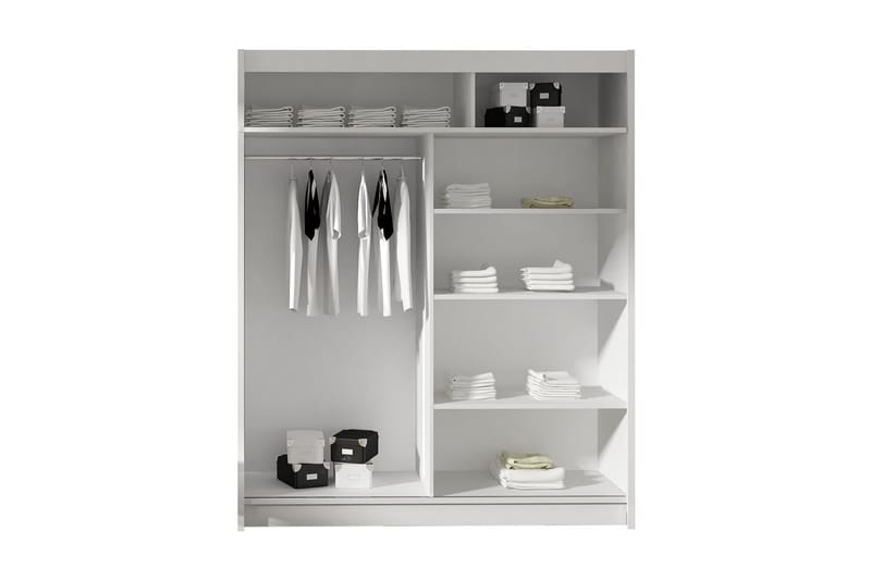 Garderob West 150x58x200 cm - Vit - Förvaring - Garderober & garderobssystem