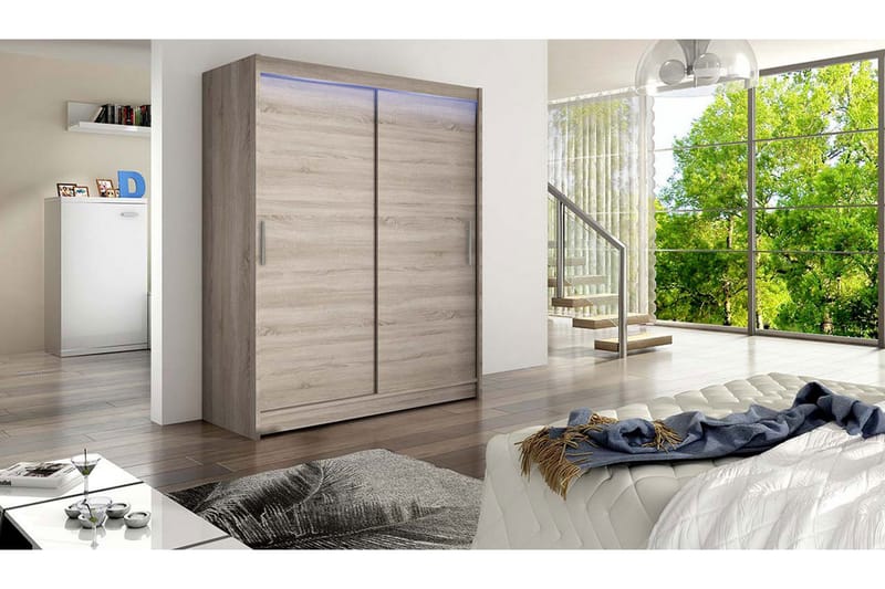 Garderob Westa 150x58x200 cm - Beige - Förvaring - Garderober & garderobssystem