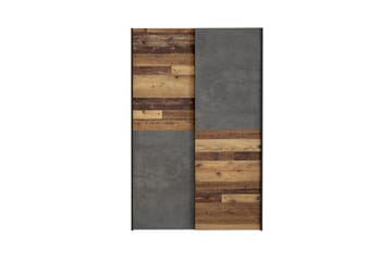 Garderob Zlatograd 42x120 cm - Natur/Mörkgrå - Förvaring - Garderober & garderobssystem