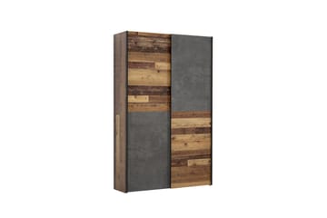 Garderob Zlatograd 42x120 cm - Natur/Mörkgrå - Förvaring - Garderober & garderobssystem
