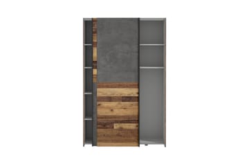 Garderob Zlatograd 42x120 cm - Natur/Mörkgrå - Förvaring - Garderober & garderobssystem