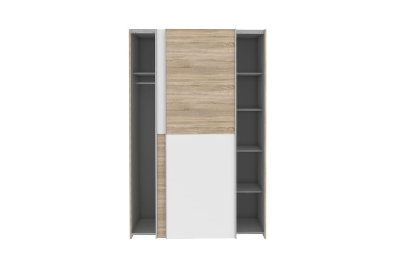 Garderob Zlatograd 62x120 cm - Brun/Vit - Förvaring - Garderober & garderobssystem
