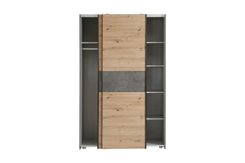 Garderob Zlatograd 62x120 cm - Ljus Natur/Grå - Förvaring - Garderober & garderobssystem