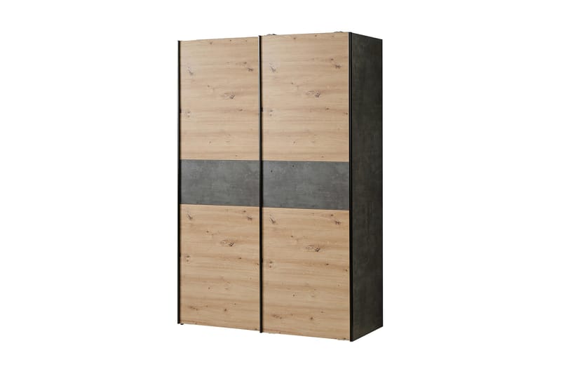 Garderob Zlatograd 62x120 cm - Ljus Natur/Grå - Förvaring - Garderober & garderobssystem