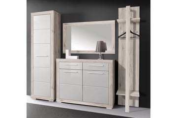 Garderob Perrins 58 cm - Brun|Vit - Förvaring - Garderober & garderobssystem