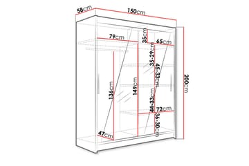Garderob Presto - Vit - Förvaring - Garderober & garderobssystem