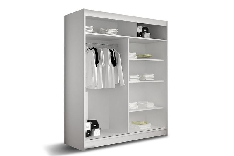 Garderob Presto 58x150 cm - Svart/Vit - Garderober & garderobssystem