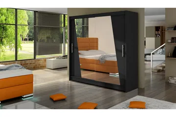 Garderob Prag LED-belysning - Svart - Förvaring - Garderober & garderobssystem