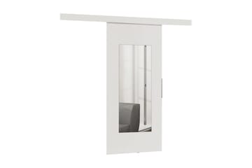 Dörr Malibu 220x106x205 cm - Vit/Spegel - Förvaring - Garderober & garderobssystem - Garderobsdörr - Skjutdörr garderob & walk-in closet