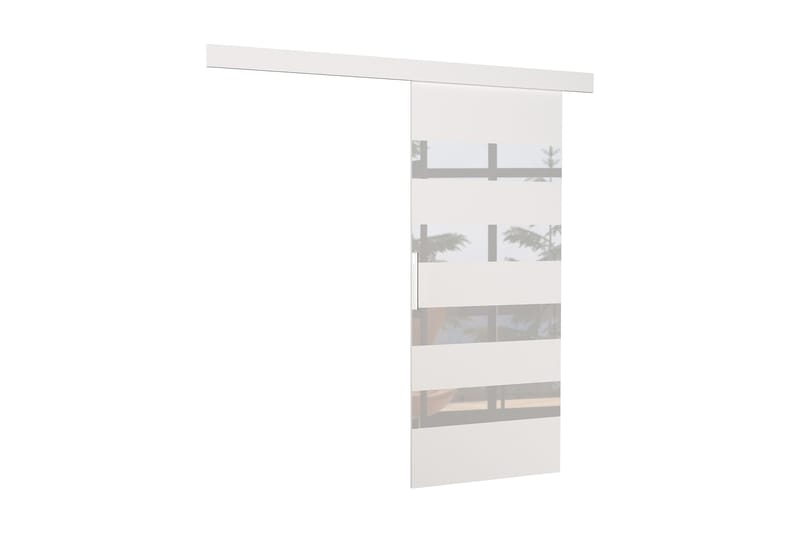 Skjutdörr Garderob Milovana 96x205 cm - Vit - Skjutdörr garderob & walk-in closet