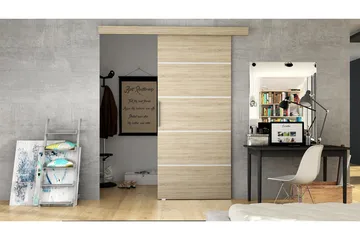 Nemanja Skjutdörr 86x205 cm - Ek - Förvaring - Garderober & garderobssystem - Garderobsdörr - Skjutdörr garderob & walk-in closet