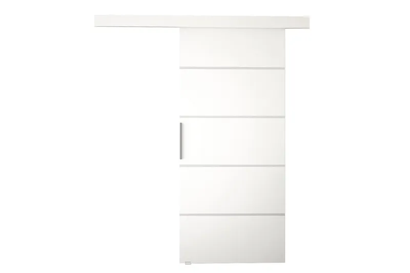 Skjutdörr ELVERUM LED-belysning - Vit - Förvaring - Garderober & garderobssystem - Garderobsdörr - Skjutdörr garderob & walk-in closet