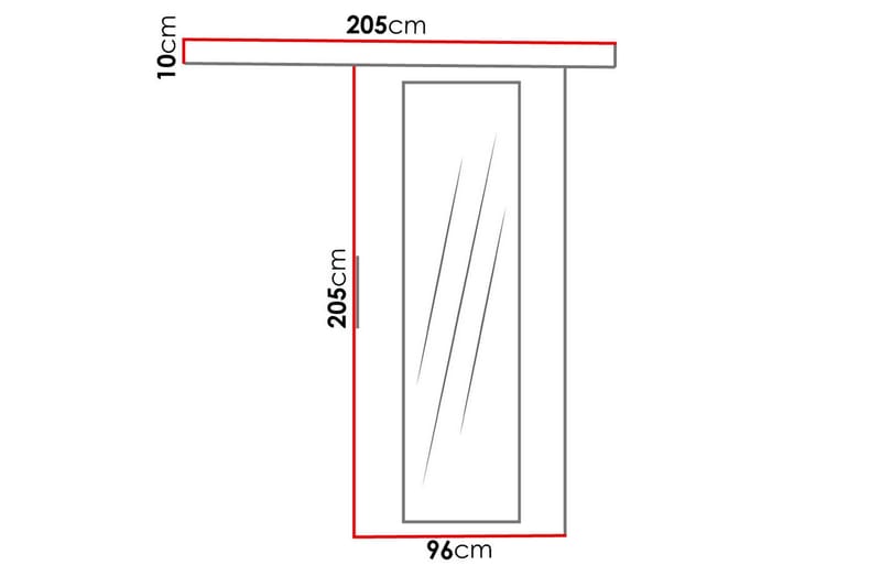 Skjutdörr ELVERUM - Svart - Förvaring - Garderober & garderobssystem - Garderobsdörr - Skjutdörr garderob & walk-in closet