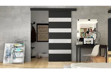 Skjutdörr MARTI - Svart/Vit - Förvaring - Garderober & garderobssystem - Garderobsdörr - Skjutdörr garderob & walk-in closet