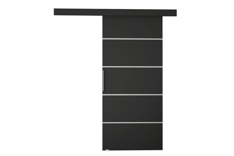 Skjutdörr Nemanja 86x205 cm - Svart - Förvaring - Garderober & garderobssystem - Garderobsdörr - Skjutdörr garderob & walk-in closet