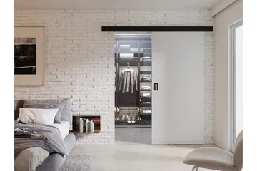 Werdi Skjutdörr 204 cm - Vit - Förvaring - Garderober & garderobssystem - Garderobsdörr - Skjutdörr garderob & walk-in closet