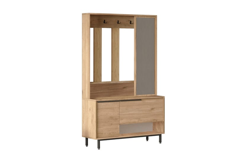 Liyakat Hallmöbel - Valnöt - Förvaring - Garderober & garderobssystem - Garderobsinredning - Backstativ