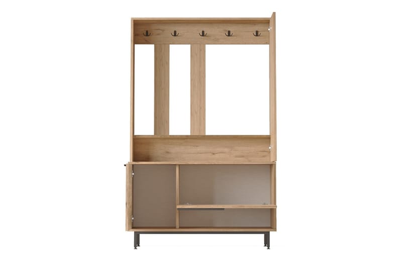 Liyakat Hallmöbel - Valnöt - Förvaring - Garderober & garderobssystem - Garderobsinredning - Backstativ