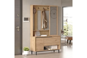 Liyakat Hallmöbel - Valnöt - Förvaring - Garderober & garderobssystem - Garderobsinredning - Backstativ