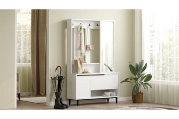 Liyakat Hallmöbel - Vit - Förvaring - Garderober & garderobssystem - Garderobsinredning - Backstativ