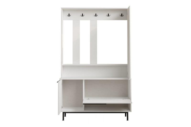 Liyakat Hallmöbel - Vit - Förvaring - Garderober & garderobssystem - Garderobsinredning - Backstativ