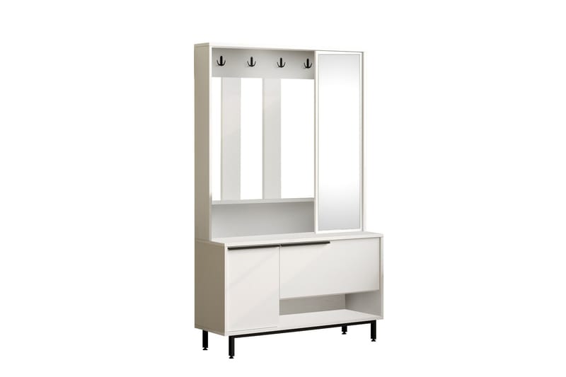 Liyakat Hallmöbel - Vit - Förvaring - Garderober & garderobssystem - Garderobsinredning - Backstativ